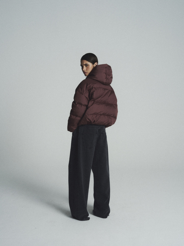 SOLVEN BURGUNDY DOWN JACKET