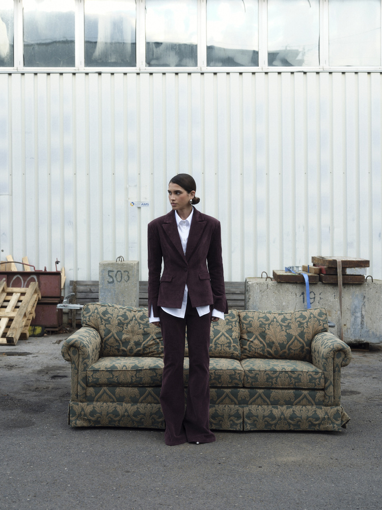 STEVIE BURGUNDY CORDUROY JACKET 