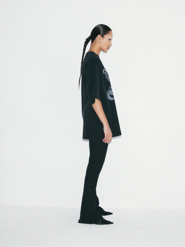 ELASTIC FLARED LEGGINGS