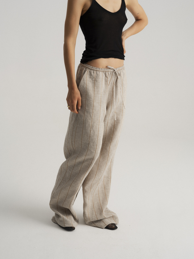 SPODNIE TAYA LINEN SAND