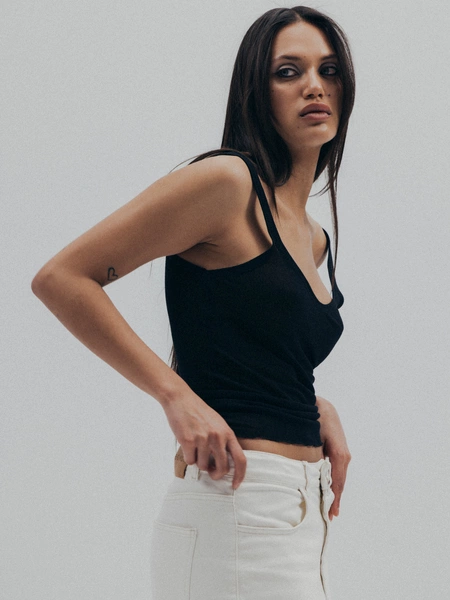 TINI TOP SHEER BLACK