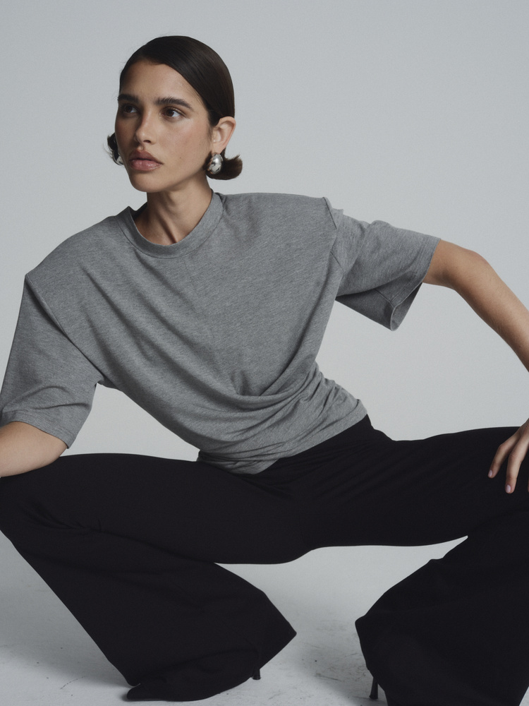 HALE GREY MELANGE T-SHIRT