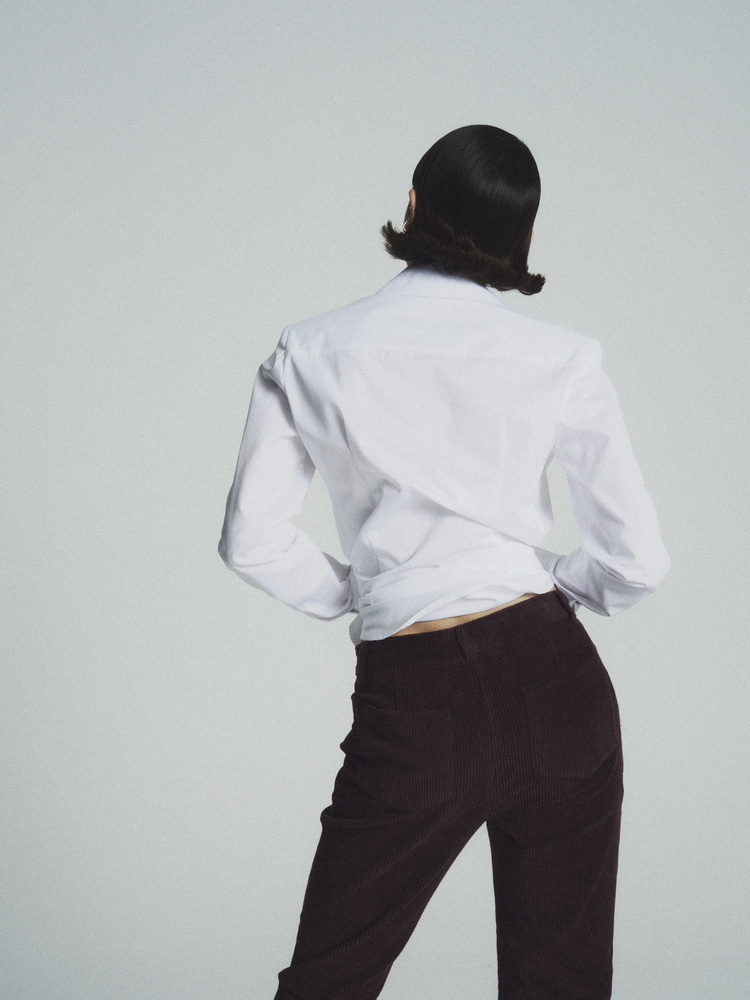 STEVIE BURGUNDY CORDUROY TALL PANTS