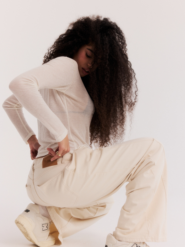 JEANSY BOYISH CREAM TALL