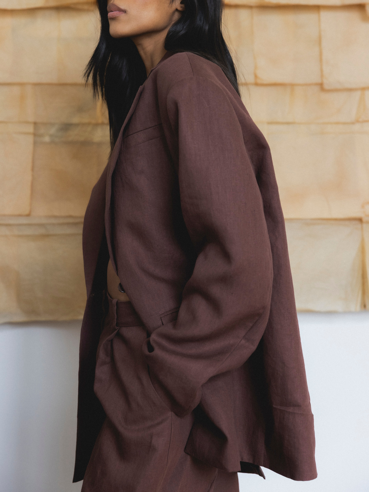 MARYNARKA FREYA LINEN BROWN