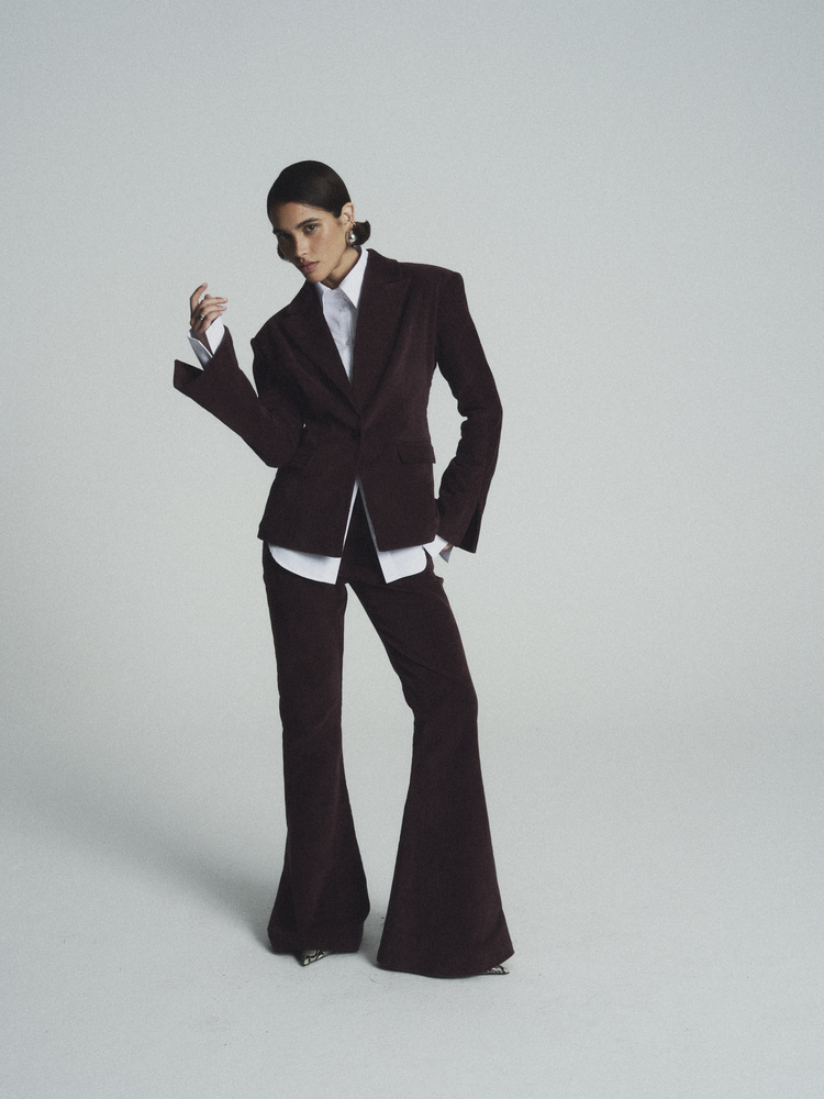 STEVIE BURGUNDY CORDUROY PANTS