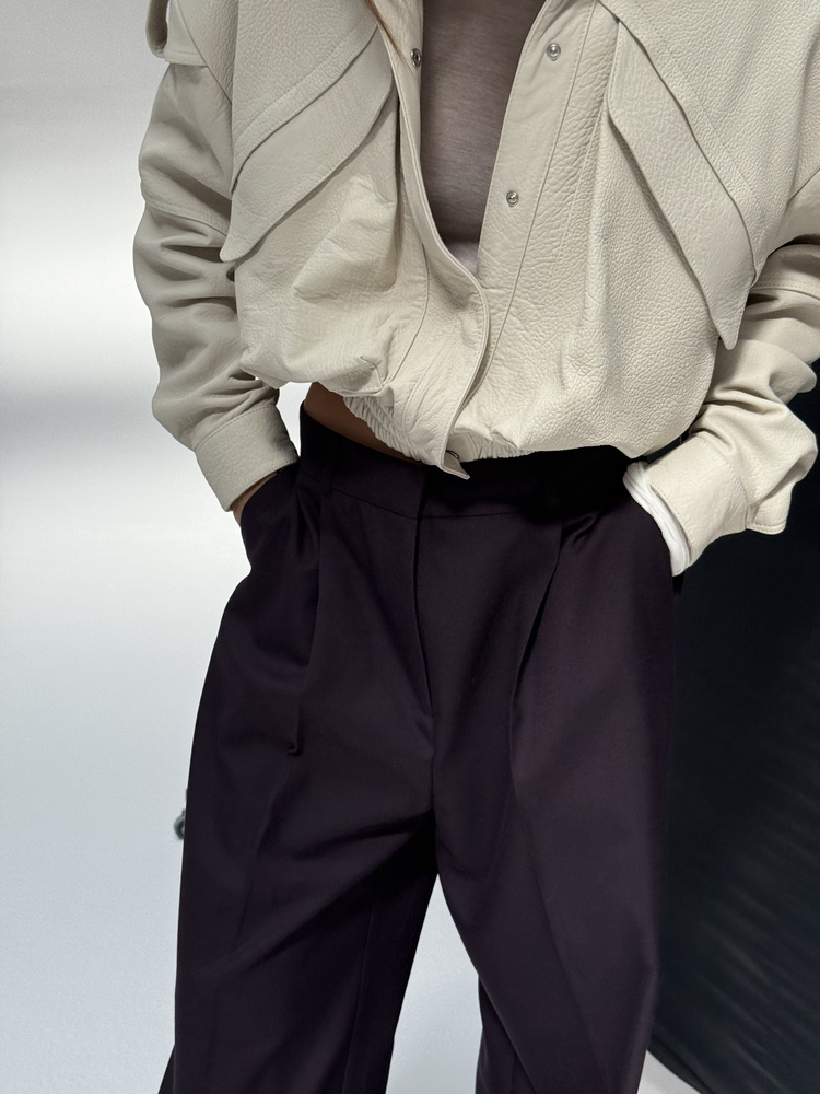 DEEP BURGUNDY PANTS