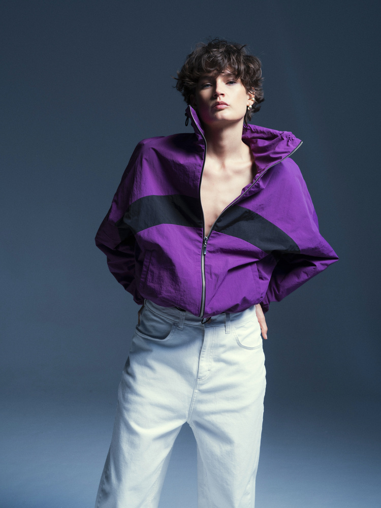 KURTKA DRIFT ZIP ORCHID