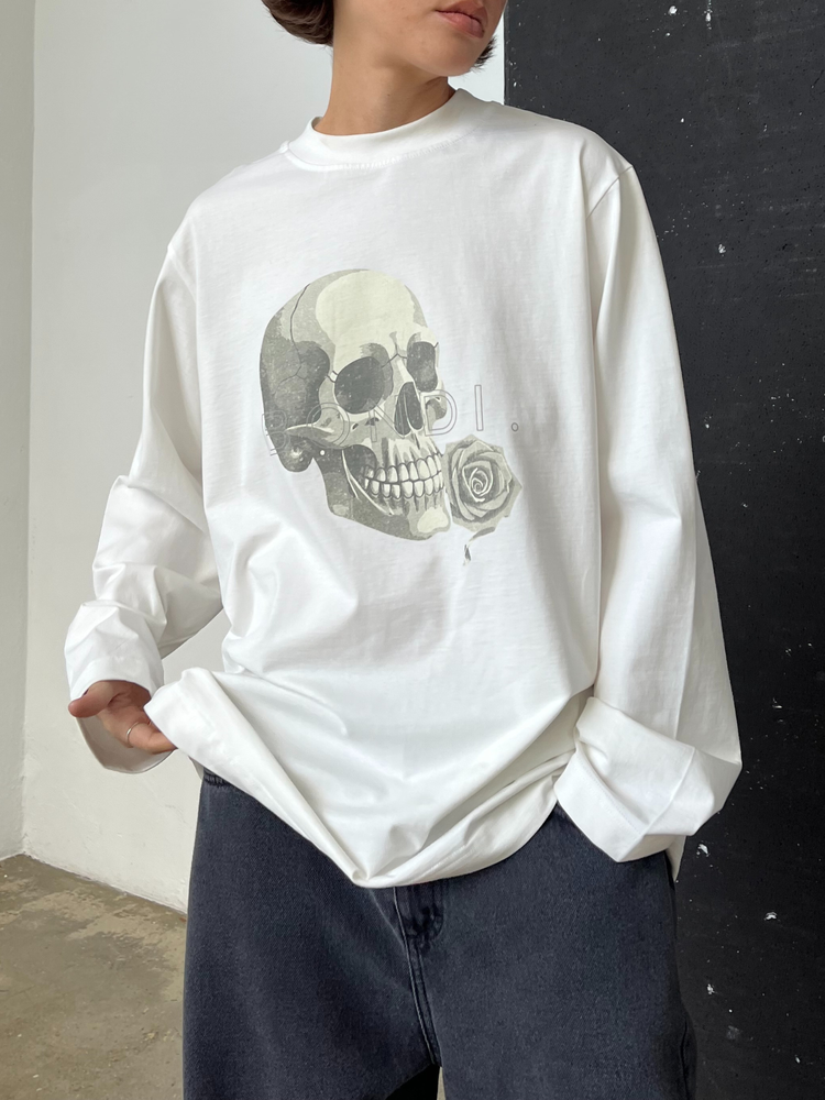 LONGSLEEVE SCULL OFF WHITE
