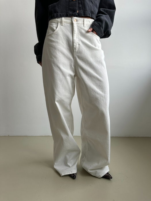 SPODNIE URBAN OFF WHITE TALL