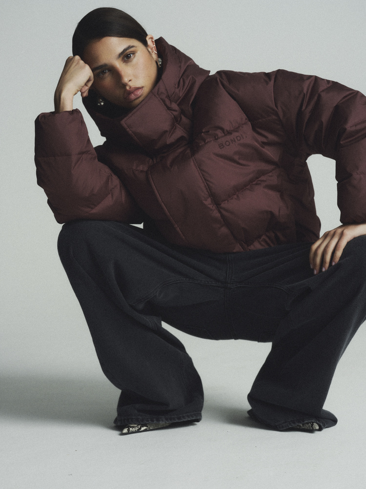 SOLVEN BURGUNDY DOWN JACKET