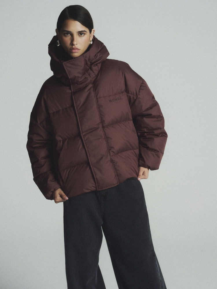 SOLVEN BURGUNDY DOWN JACKET