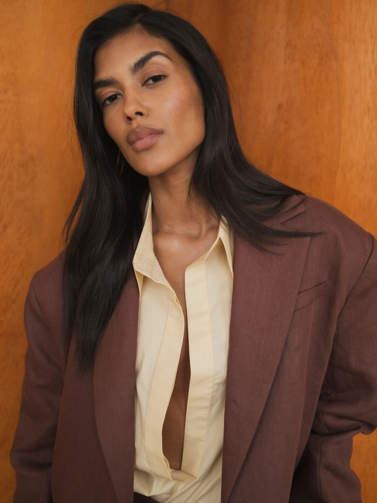 MARYNARKA FREYA LINEN BROWN