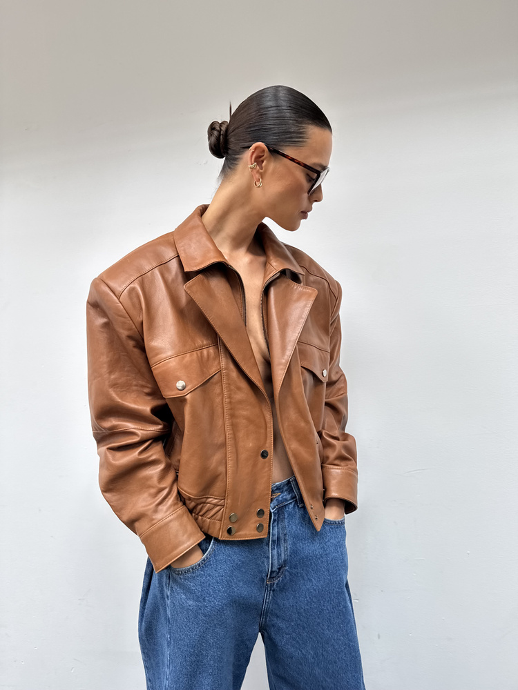 FARA AMBER LEATHER JACKET