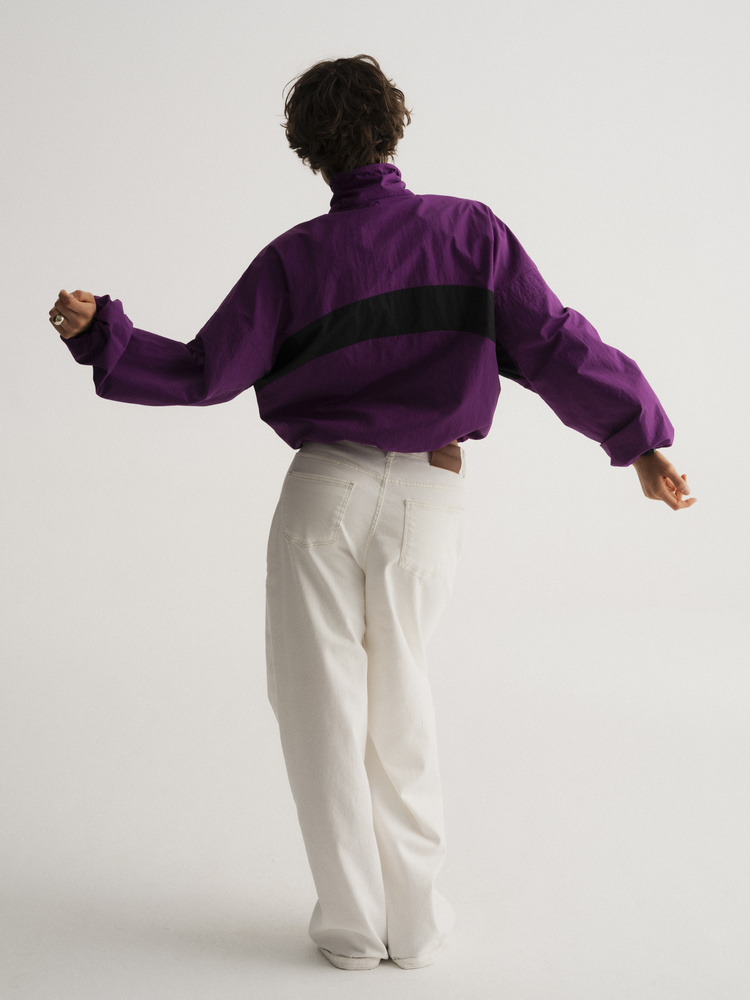 KURTKA DRIFT ZIP ORCHID