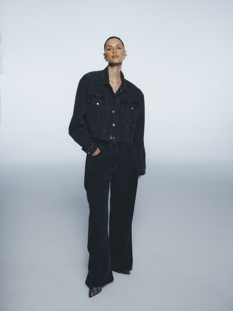JEANSY BOYISH VINTAGE BLACK TALL