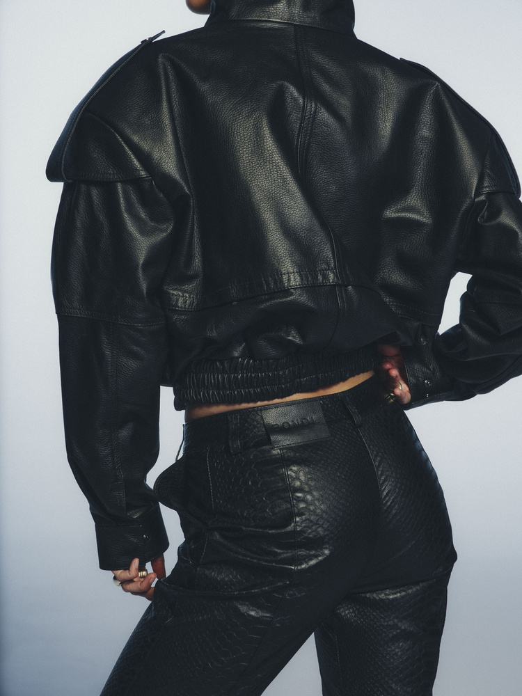 NASH NERO LEATHER JACKET