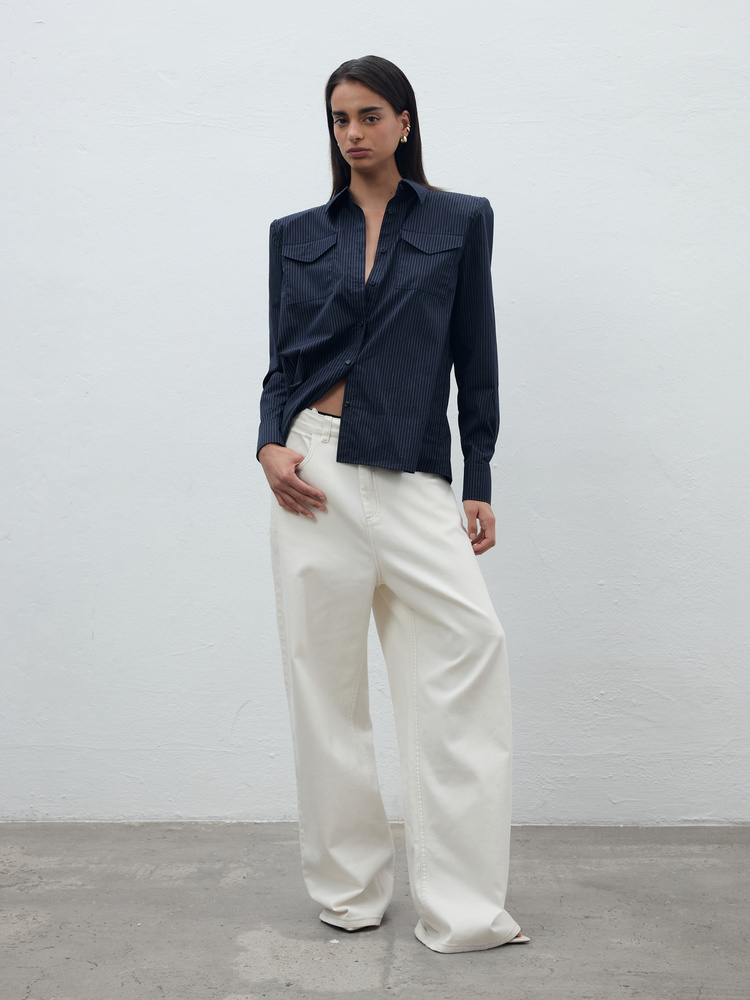 SPODNIE URBAN OFF WHITE REGULAR