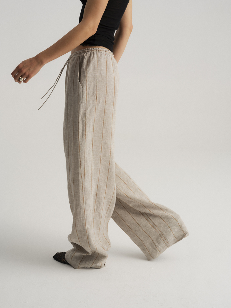 SPODNIE TAYA LINEN SAND