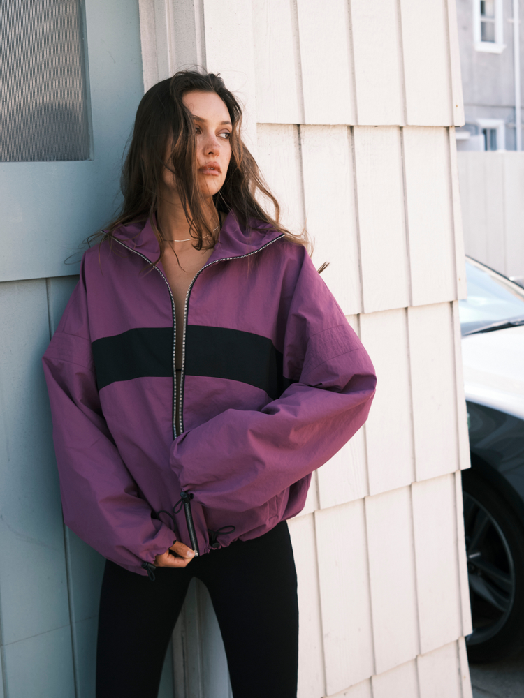 KURTKA DRIFT ZIP ORCHID