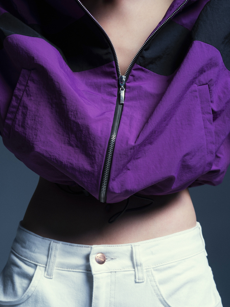 KURTKA DRIFT ZIP ORCHID